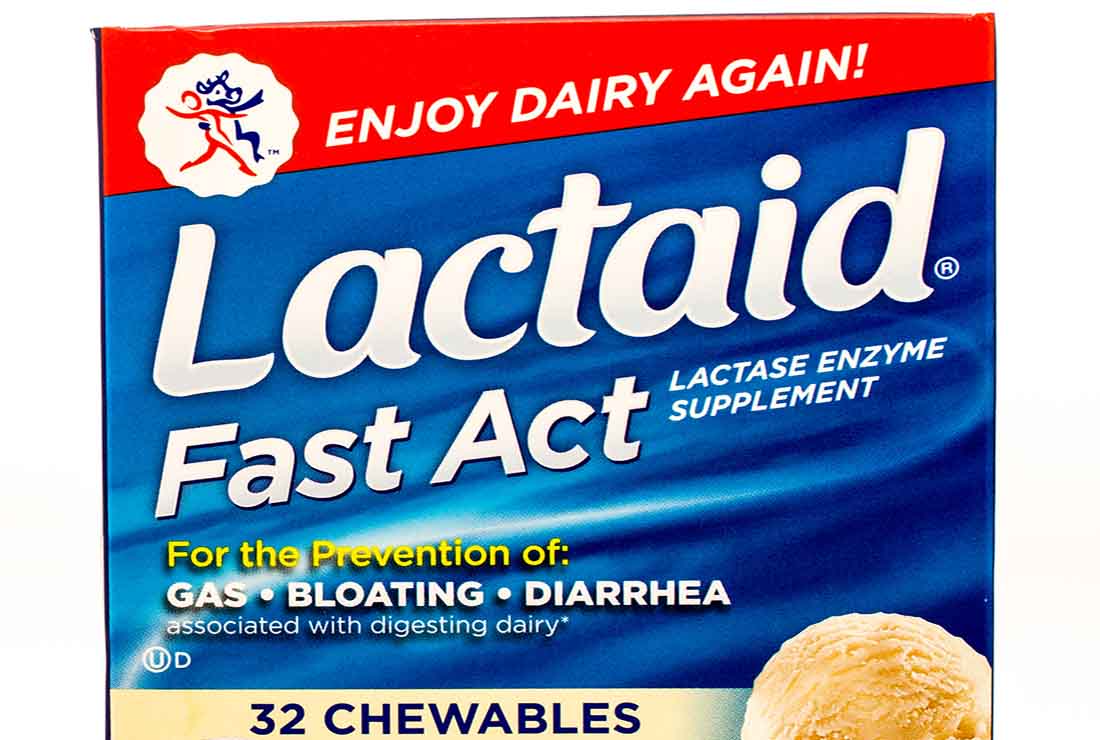 Box Art For Lactaid (Lactase Pills).