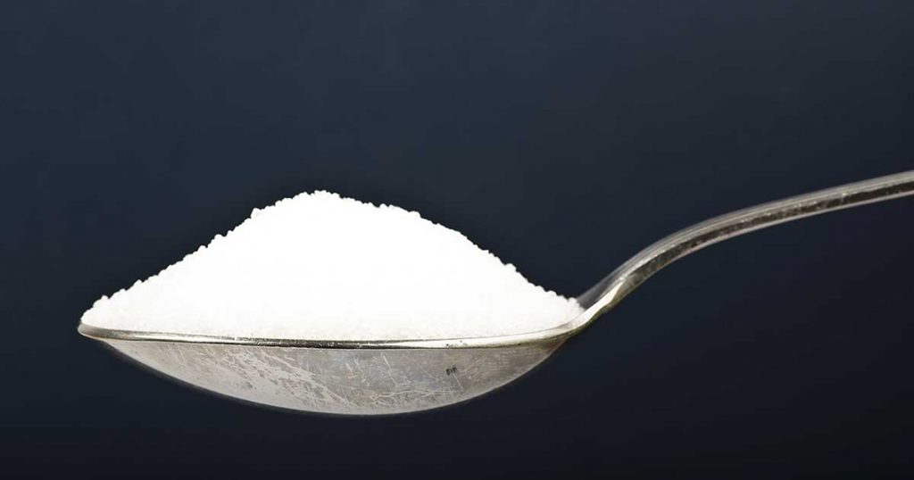 A heaped teaspoon of Swerve sweetener.