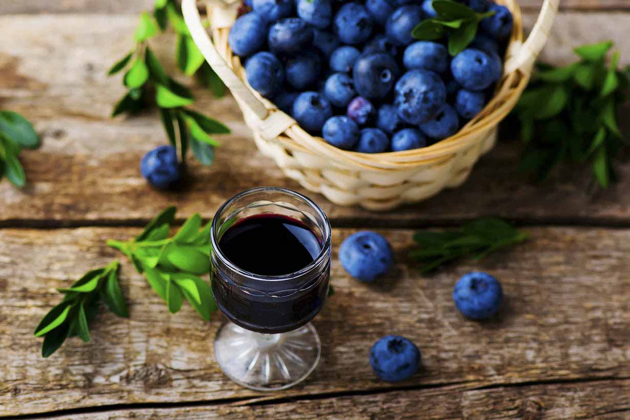 Picture of blueberry wine