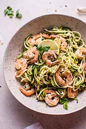 Garlic and Shrimp Noodles.