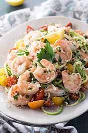 Shrimp Scampi Zoodles.