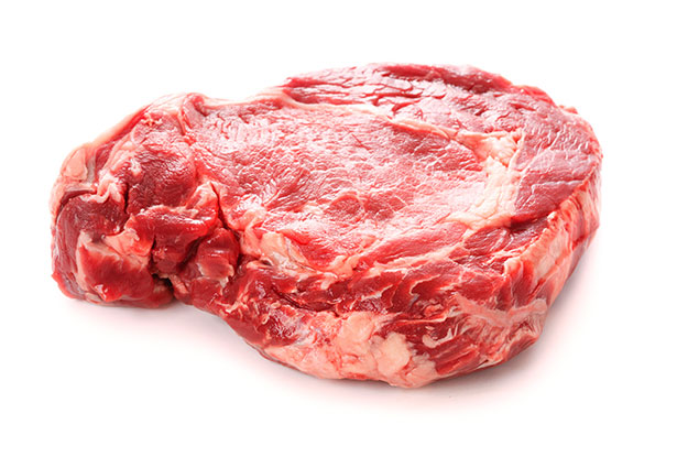 A Fatty Cut of Steak (Raw).