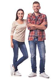 Picture of a healthy looking young couple - header image for article on how to reduce inflammation.