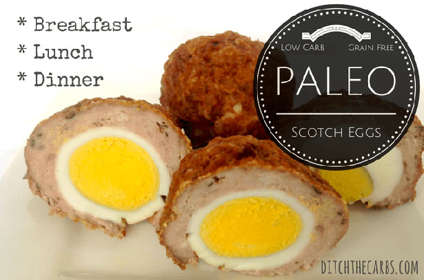 Picture of Paleo Scotch Eggs by Ditch the Carbs.