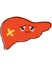 Picture of a Cartoon Liver Wearing a Bandage.