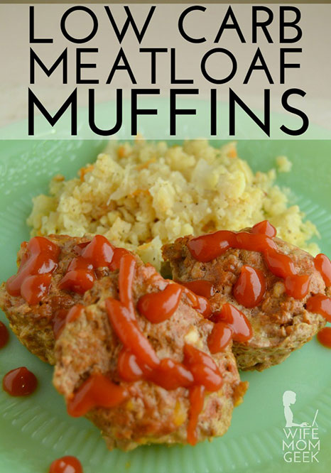 Picture of some low carb muffins made from meatloaf.