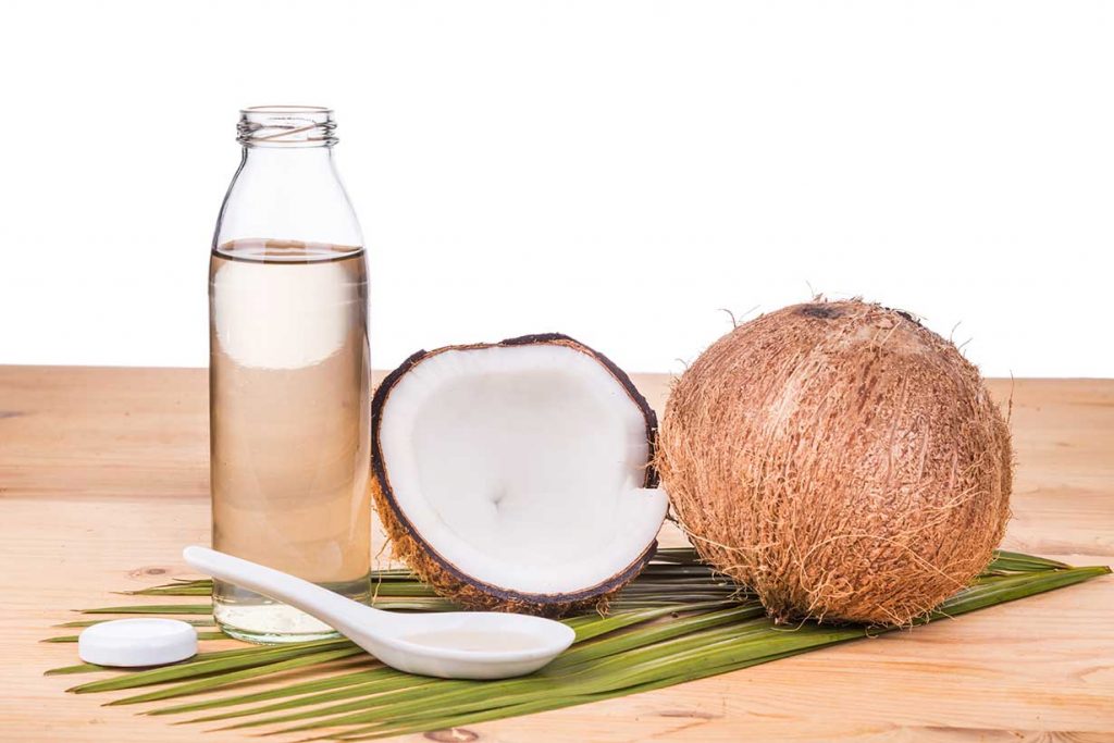 Fractionated Coconut Oil - Medium Chain Fatty Acids - in a Bottle.