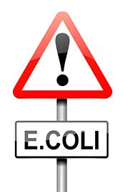 Picture of a Warning Sign For E-Coli.