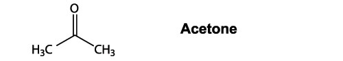 Chemical Formula For Acetone - a Ketone Body.