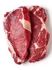 Picture of Two Fatty Portions of Red Meat