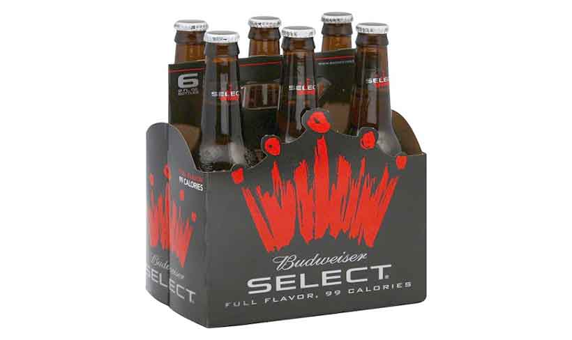 A 6-Pack of Budweiser Select Bottled Beers,