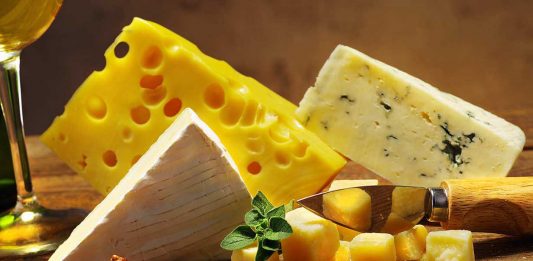 Different Types of Cheese On a Cheese Platter.