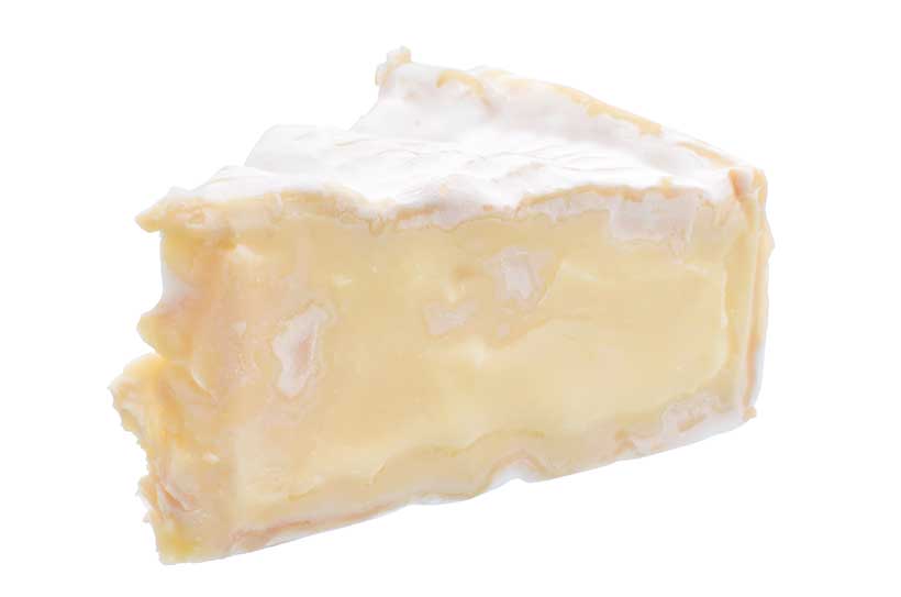 A Piece of Camembert Cheese.