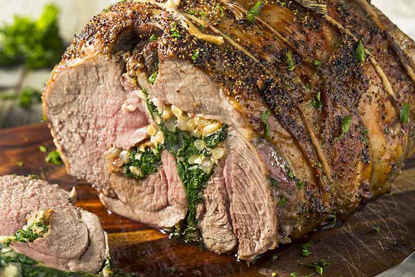 A High Protein Meal Featuring a Leg of Lamb.