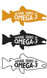 Pictures of Various Fish Sketches With 'Omega-3' Writing.