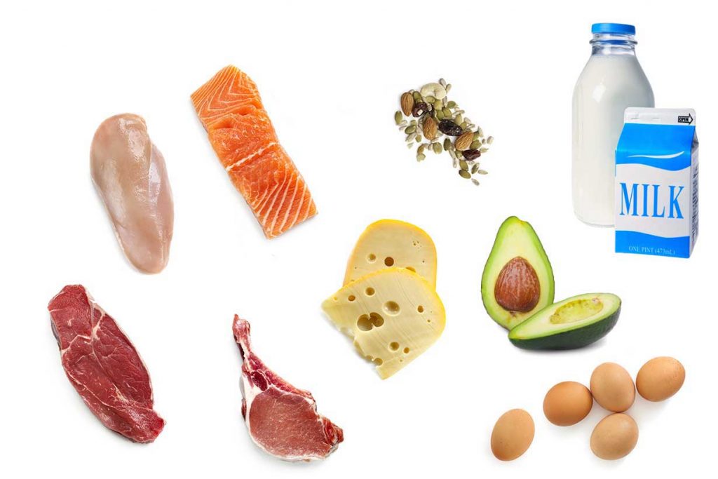 A Picture Showing Lots of Foods High in Healthy Fat.