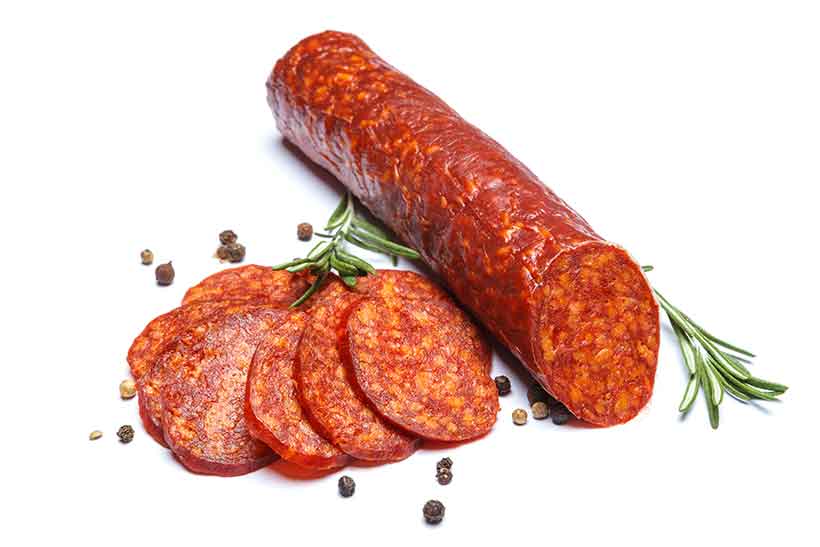 Picture of Chorizo Sausage and Chorizo Slices.