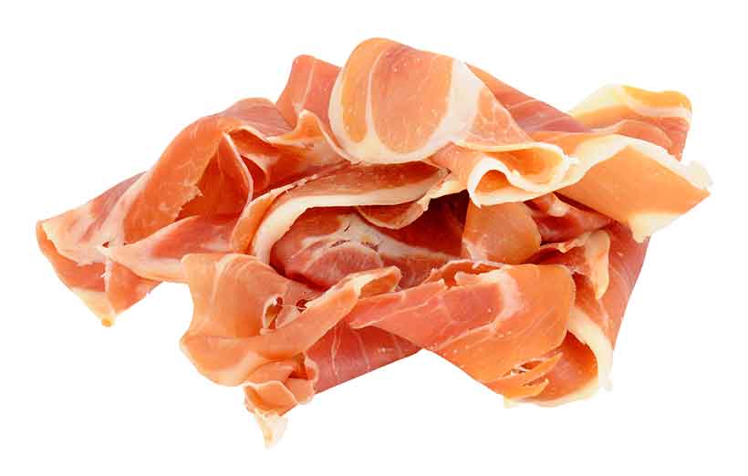 Muchas Rebanadas de Carne de Prosciutto.