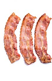 Crispy Slices of Streaky Bacon.