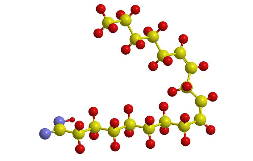 Diagram Showing the Molecular Structure For Omega-6 Linoleic Acid.