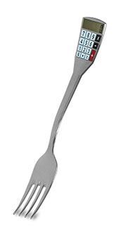 A Fork With Attached Calorie Counter.