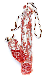 A Traditional Fermented Salami Sausage In Casing.