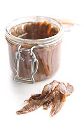 A Jar of Salted Anchovies.