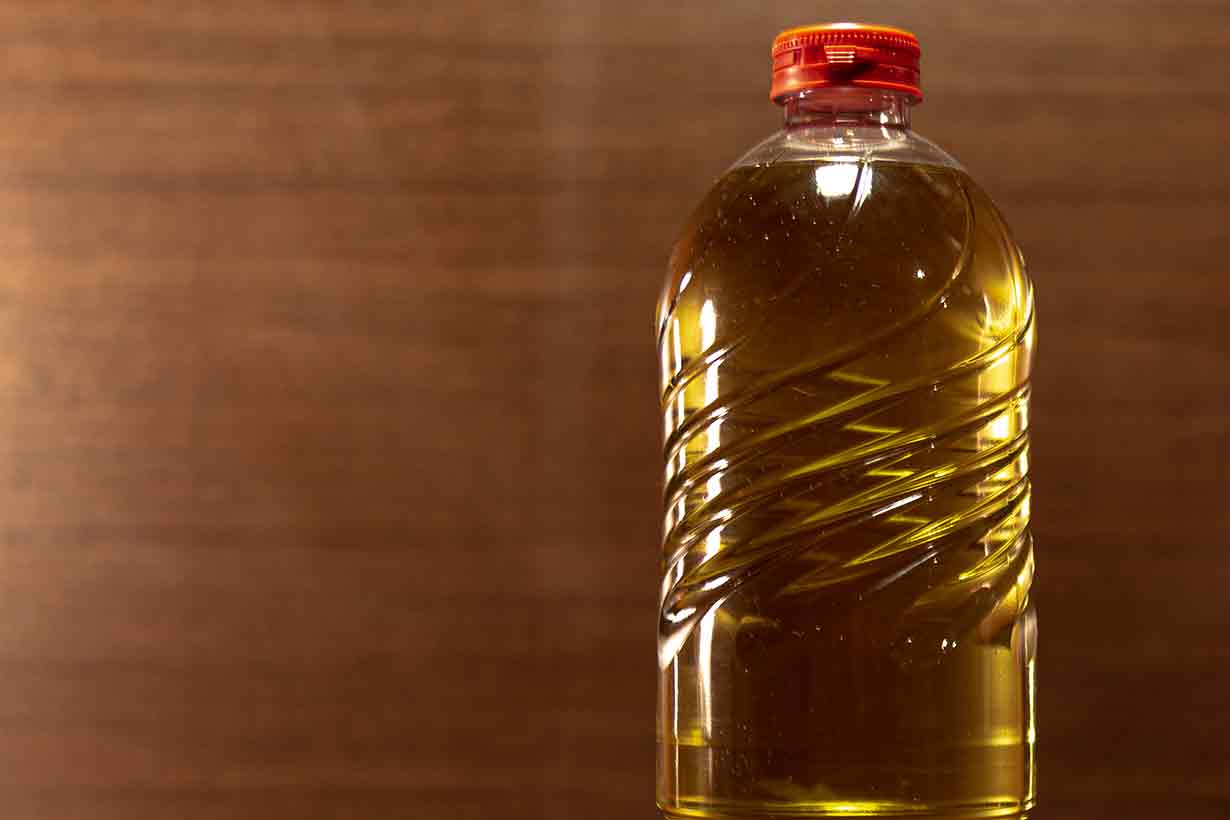 A Bottle of Soybean Oil.