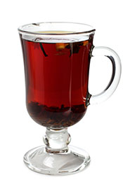 Black Tea In a Glass Cup.