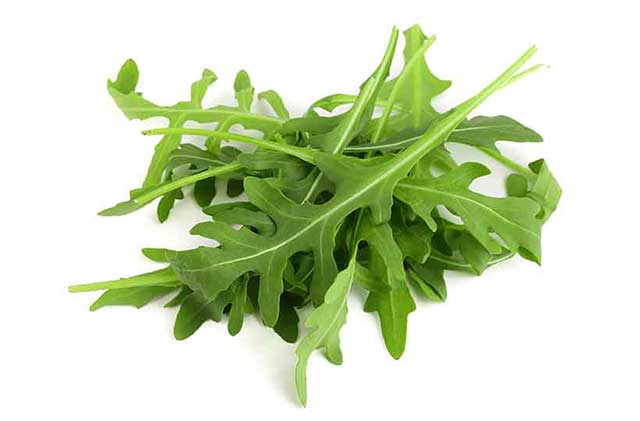 Fresh Green Arugula Leaves.