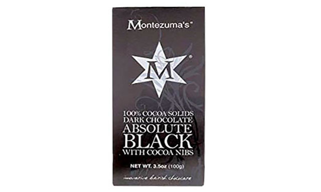 Montezuma Absolute Black Dark Chocolate.