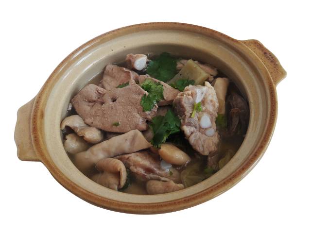 Pork Chitterlings (Intestines) In a Bowl.