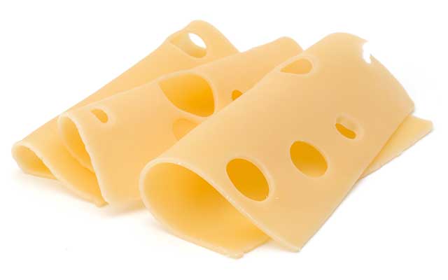 Three Slices of Swiss Cheese.