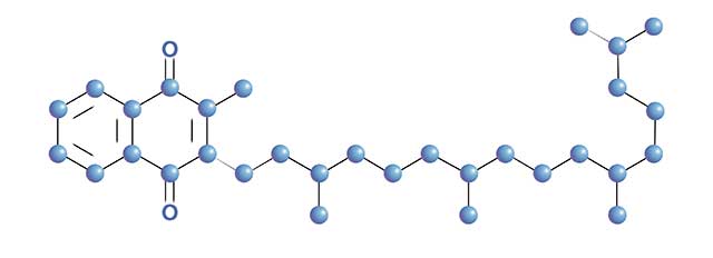 Molecular Structure For Vitamin K1 (Phylloquinone).