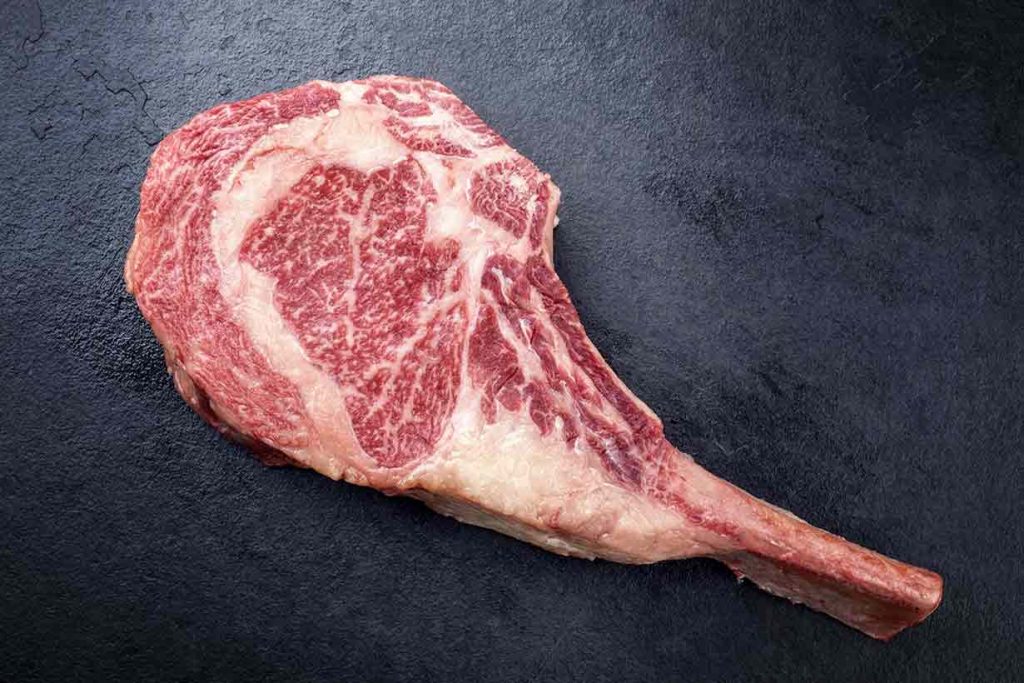 A Tomahawk - One of the Biggest Types of Steak.