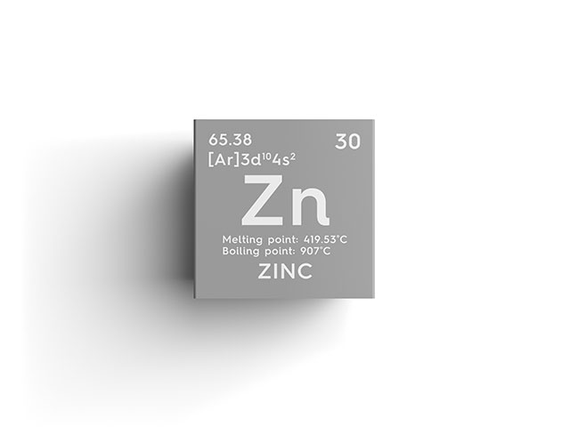 Zinc Periodic Table Element and Information.