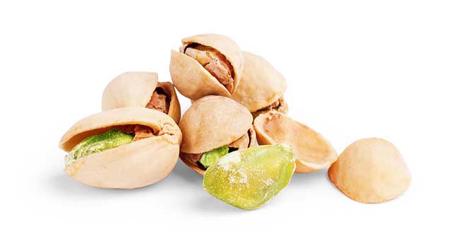 Pistachio Nuts In Their Shell and Just Kernels.