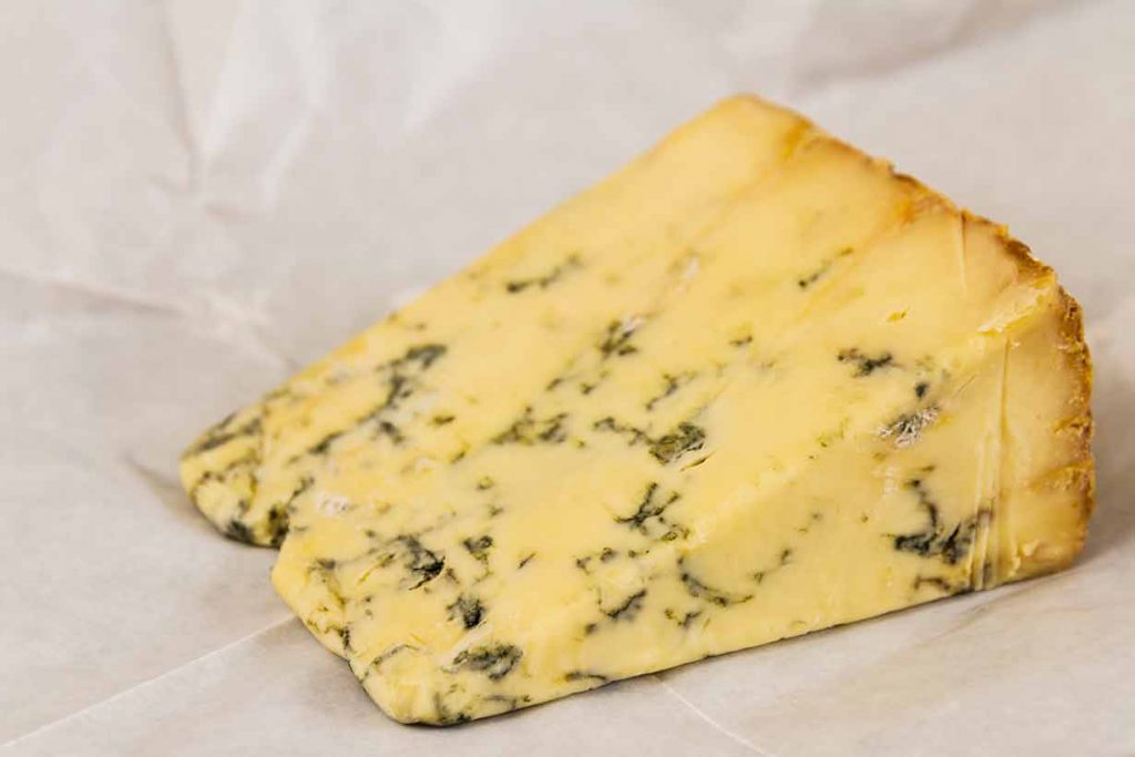 A Slice of Blue Stilton - the "King of Cheese".