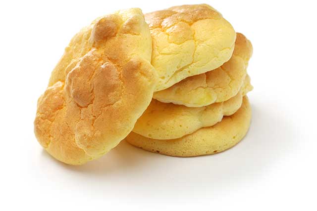 Five Pieces of Cloud Bread (Oopsie Bread).