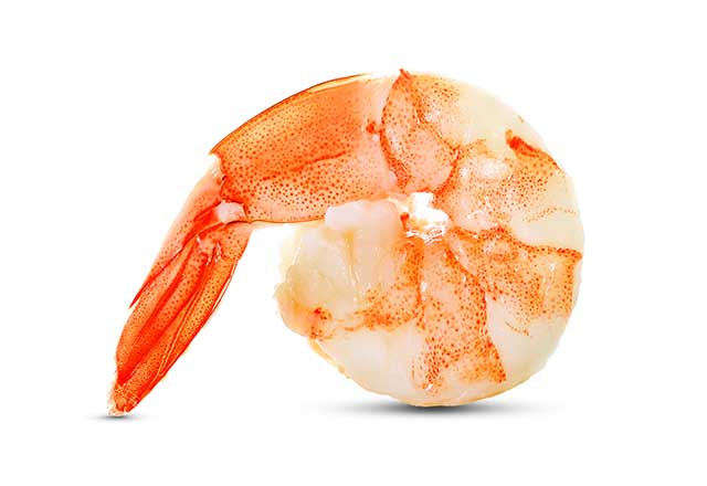 A Large Cooked Shrimp.