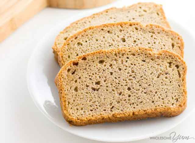 Low Carbohydrate Slices of Bread Made With Almond Flour.