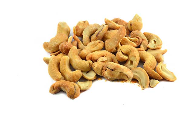 Pile of Roasted Cashew Nuts.