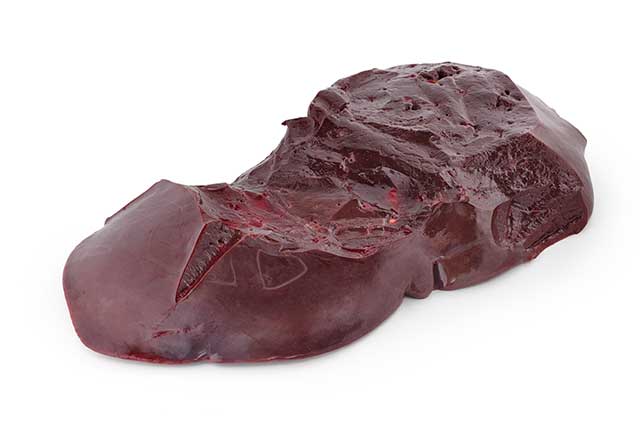 A Piece of Raw Beef Liver.