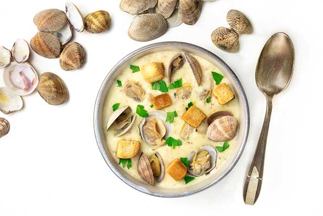 A Bowl of Clam Chowder.