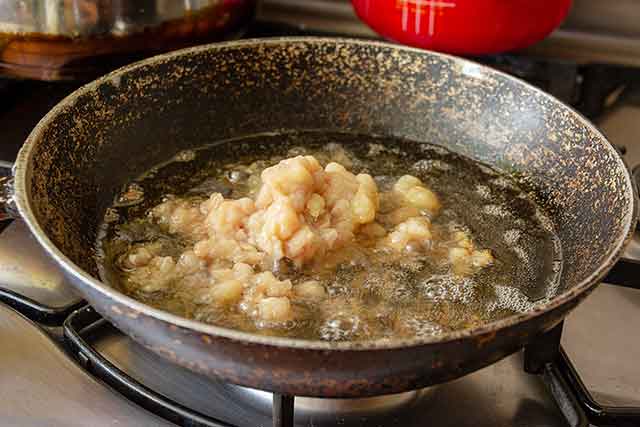 Freshly Rendered Goose Fat In a Skillet.