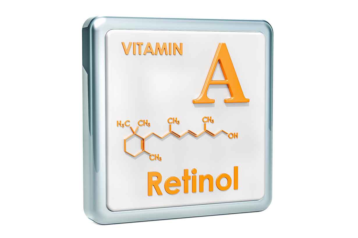 Vitamin-A-symbol-and-molecular-structure