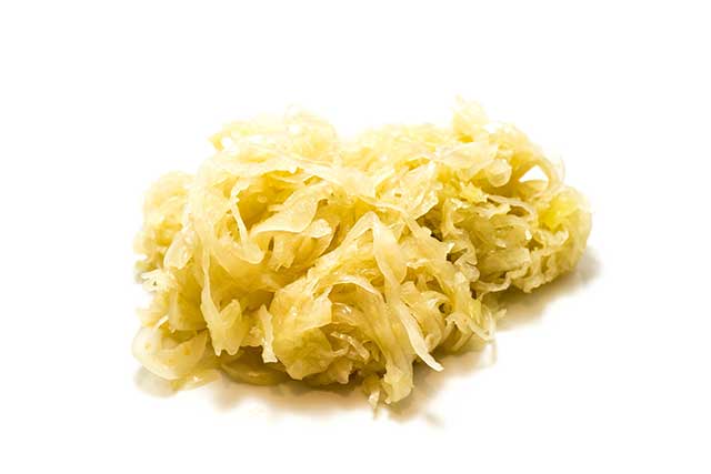 Pile of Sauerkraut (Fermented White Cabbage).