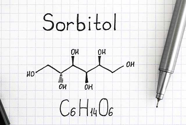 Chemical Formula of Sorbitol.