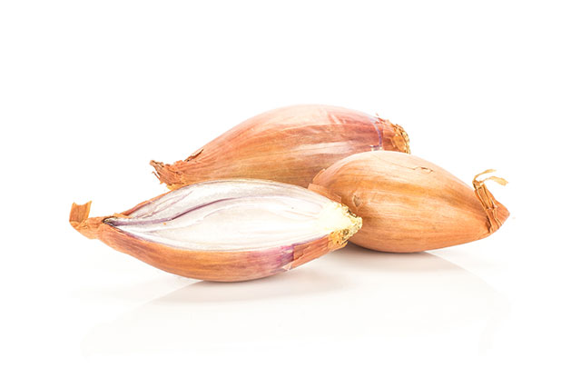 Golden Shallots - Whole With Skin and Cut In Half.