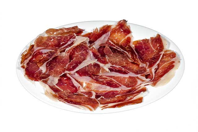 Spanish Jamón Serrano Ham.